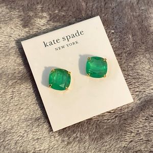 Kate Spade green stud earrings